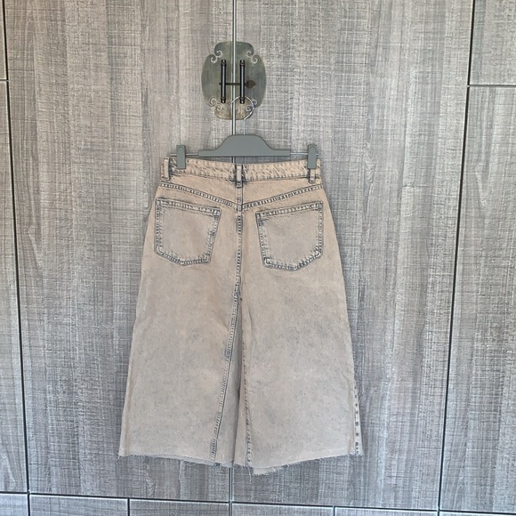 Zara Denim Midi Skirt - Picture 4 of 14